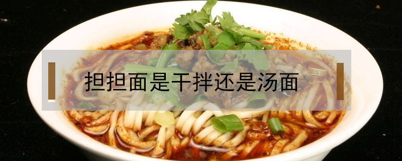 擔(dān)擔(dān)面是干拌還是湯面