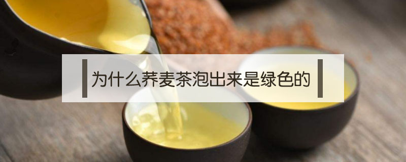 為什么蕎麥茶泡出來是綠色的