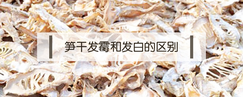 筍干發霉和發白的區別