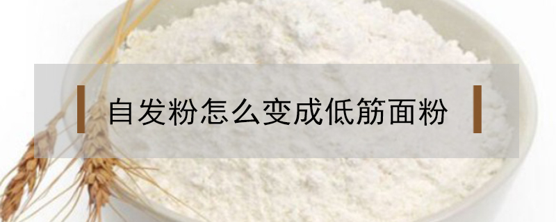 自發(fā)粉怎么變成低筋面粉